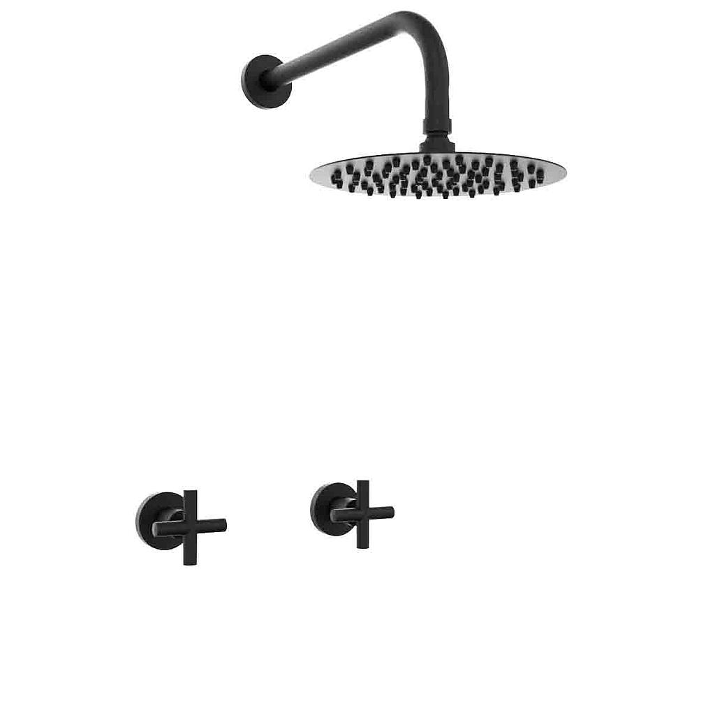 [23948] GRIFERIA BICOMANDO DUCHA SIN TRANSFERENCIA SUN CRUZ BLACK HIDROMET – 10 AÑOS DE GARANTÍA [4504NEGR]