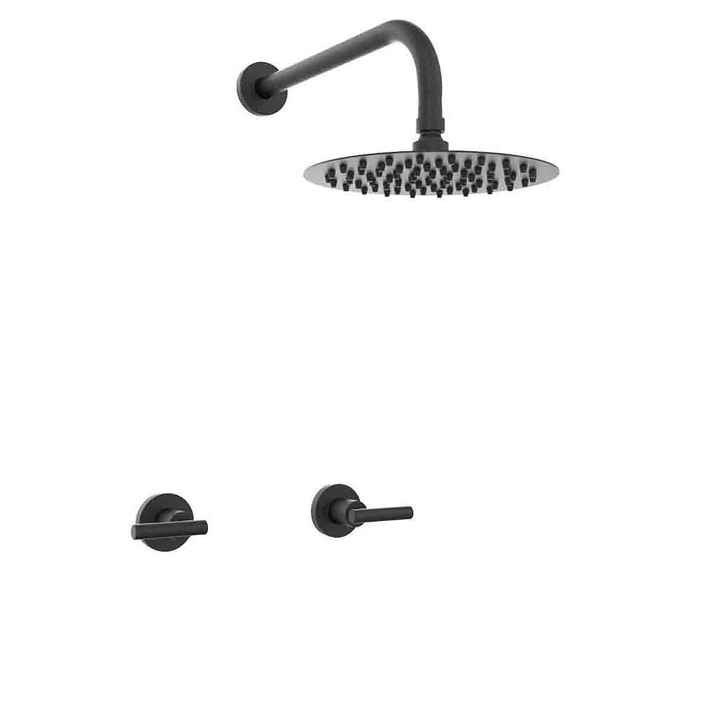 [23956] GRIFERIA BICOMANDO DUCHA SIN TRANSFERENCIA SUN LEVER BLACK HIDROMET – 10 AÑOS DE GARANTÍA [04509NEGR]