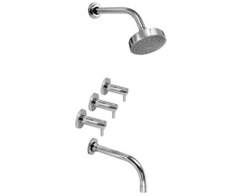 [24008] GRIFERIA BICOMANDO DUCHA CON TRANSFERENCIA JET CROMO – 10 AÑOS DE GARANTÍA [03703CRCR]