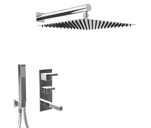 [24094] GRIFERIA MONOCOMANDO DUCHA 3 VIAS CON DUCHADOR ONE BLOCK CROMO – 10 AÑOS DE GARANTÍA [3510CRCR]