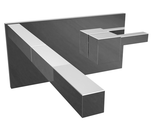 [24100] GRIFERIA MONOCOMANDO LAVATORIO DE PARED ONE BLOCK CROMO – 10 AÑOS DE GARANTÍA [3580CRCR]