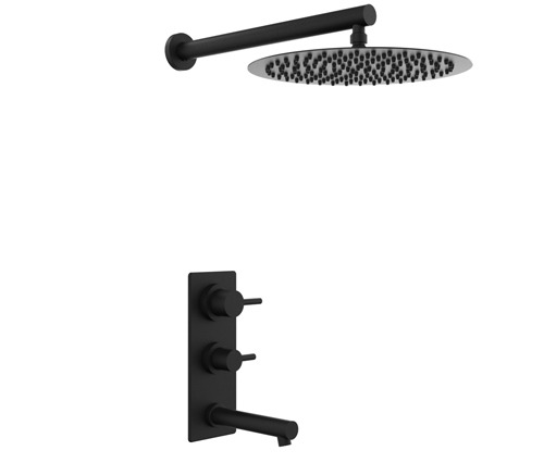 [24120] GRIFERIA MONOCOMANDO DUCHA CON TRANSFERENCIA ONE BLACK – 10 AÑOS DE GARANTÍA [3003NEGR]