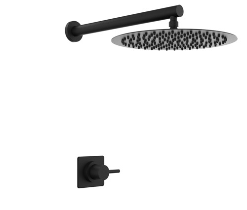[24121] GRIFERIA MONOCOMANDO DUCHA SIN TRANSFERENCIA ONE BLACK – 10 AÑOS DE GARANTÍA [3004NEGR]