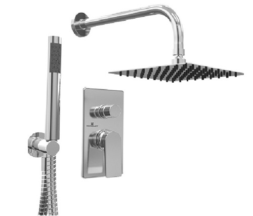 [24164] GRIFERIA MONOCOMANDO DUCHA 2 VIAS CON LLUVIA CON DUCHADOR RAPTOR CROMO – 10 AÑOS DE GARANTÍA [9412CRCR]