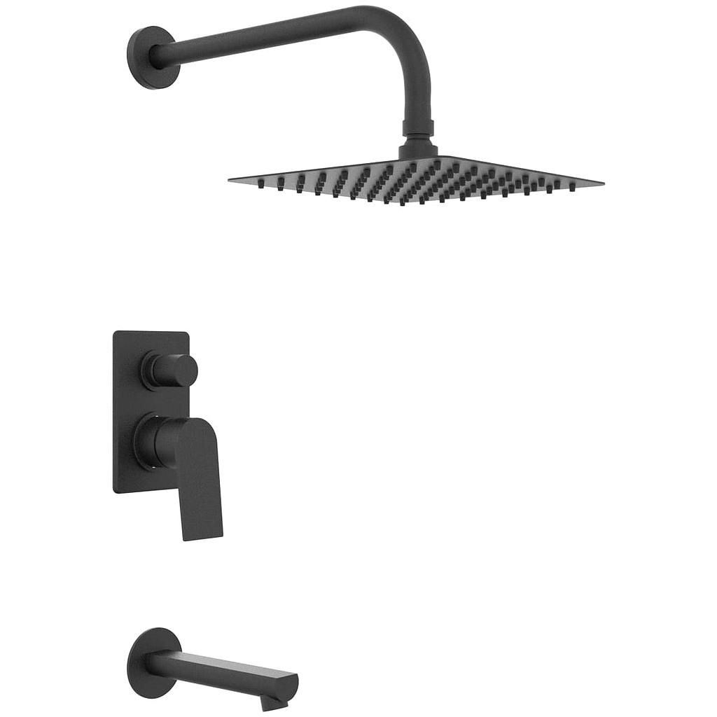 [24171] GRIFERIA MONOCOMANDO DUCHA CON TRANSFERENCIA EMBUTIDA RAPTOR BLACK – 10 AÑOS DE GARANTÍA [9403NEGR]