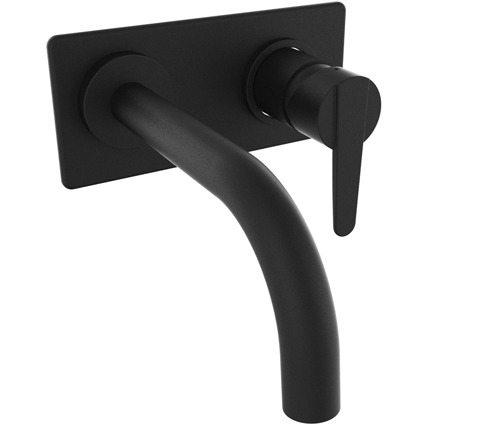 [24179] GRIFERIA MONOCOMANDO LAVATORIO DE PARED FLAT BLACK – 10 AÑOS DE GARANTÍA [08480NEGR]