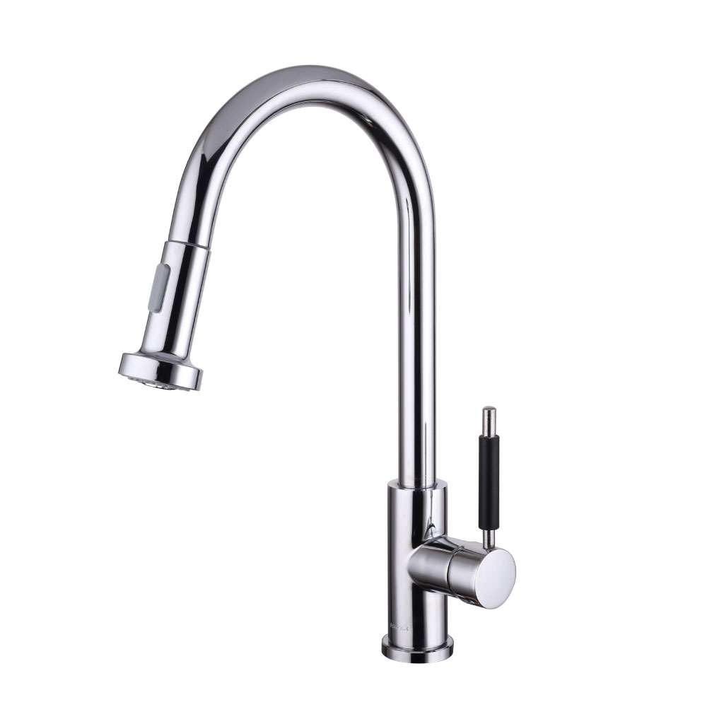 [24234] GRIFERÍA MONOCOMANDO GOURMET COCINA MESADA ACERO INOXIDABLE CON ROCIADOR - CROMO  PIAZZA [10300]