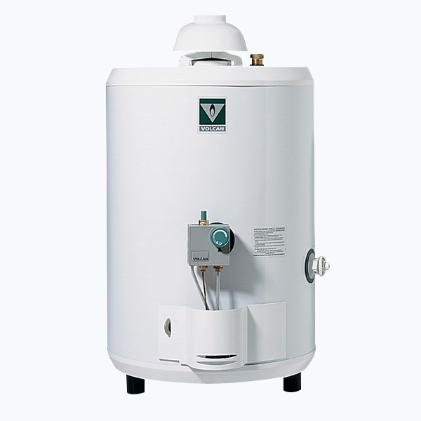 [25876] TERMOTANQUE GAS NATURAL 50LTS BLANCO - CONEXIÓN SUPERIOR - VOLCAN [0050GV]