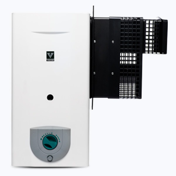 [25887] CALEFON 14Lts BLANCO GN - TIRO BALANCEADO DERECHO - VOLCAN [315DRV]