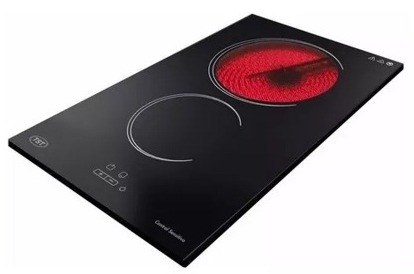 [25905] ANAFE ELECTRICO VITROCERAMICO CLEVER - 2 HORNALLAS - VIDRIO SCHOTT - 1 AÑO DE GARANTIA (copia)